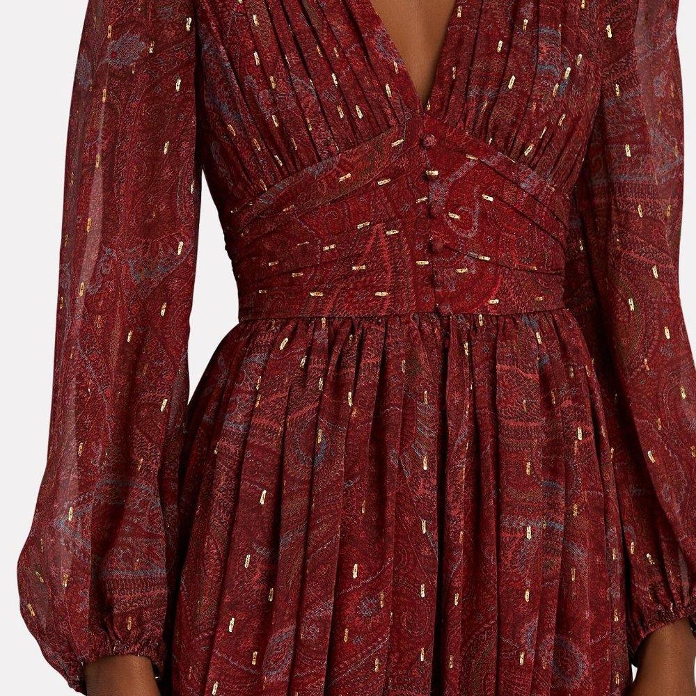 STUNNING AMUR SILK MAXI DRESS - Picture 3 of 6